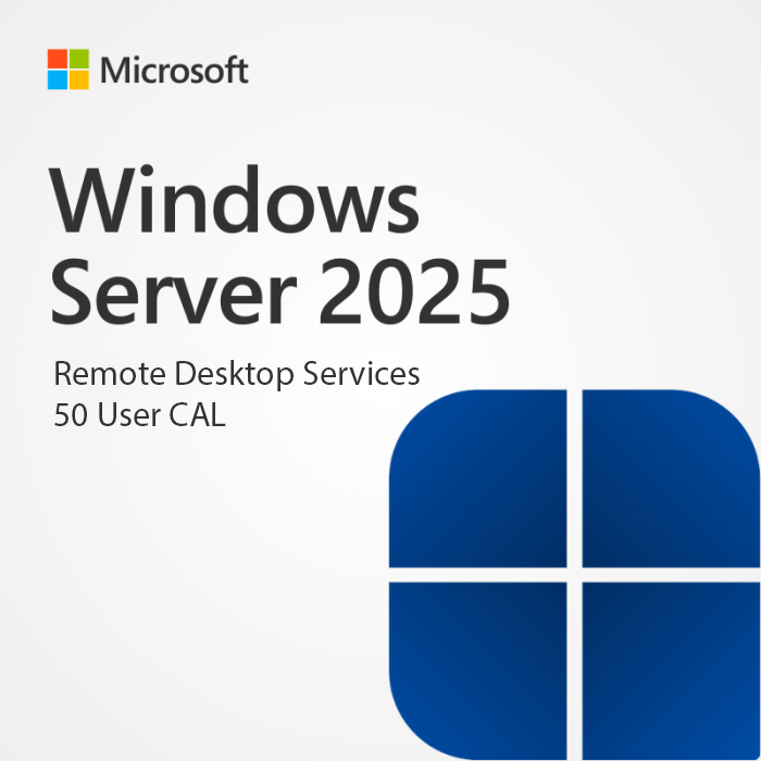 Windows Server 2025 Uzak Masaüstü 50 Kullanıcı CAL