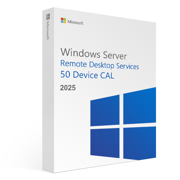 Windows Server 2025 Uzak Masaüstü 50 Cihaz CAL